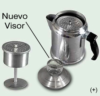 Cafetera con Filtro de Aluminio. Almandoz.