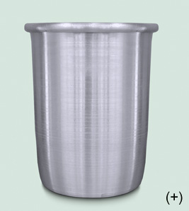 Vaso de Aluminio. 610 cc. Almandoz.